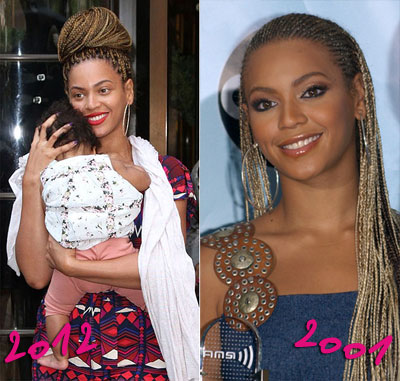 Beyoncé back in braids 1