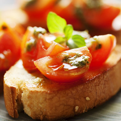 Sumptuous summer recipes: Tomato & basil bruschetta