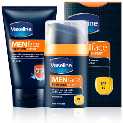 Vaseline Men Face Even Tone Expert Moisturiser and face wash