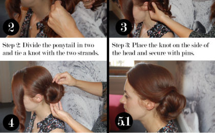 Step-by-step classic romantic hairstyles with ghd