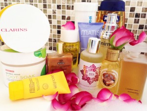 At-home body pamper products