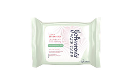 JOHNSON’S® Daily Essentials Clear Skin Facial Cleansing Wipes