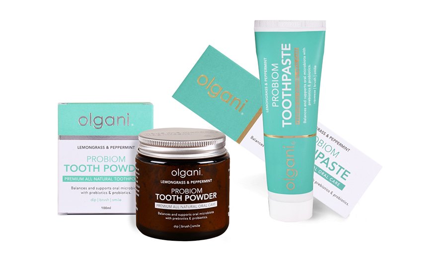 Win one of three Olgani Probiom oral care hampers 1