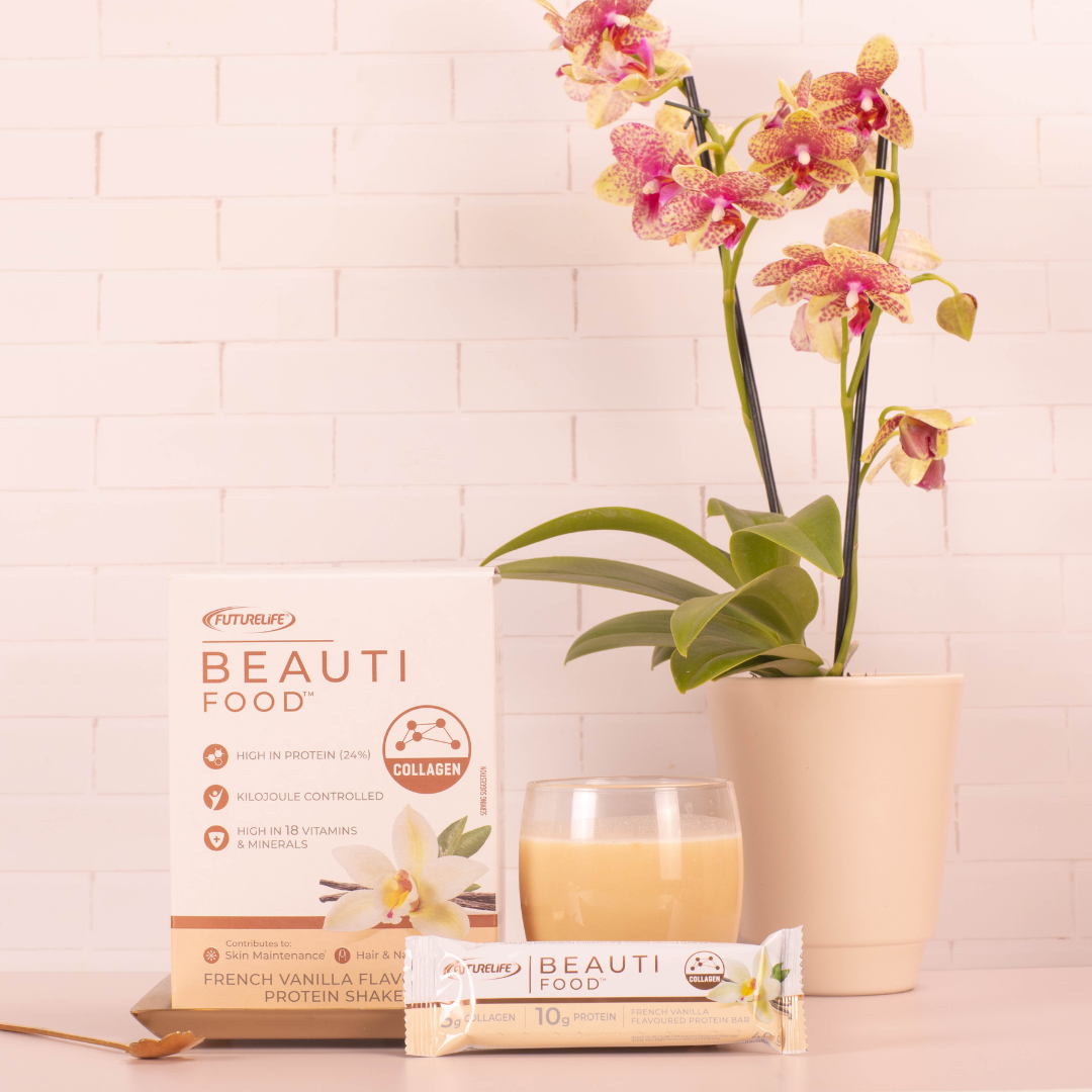 Introducing FUTURELIFE® BEAUTI FOOD™ - Convenient collagen that delivers visible results 1