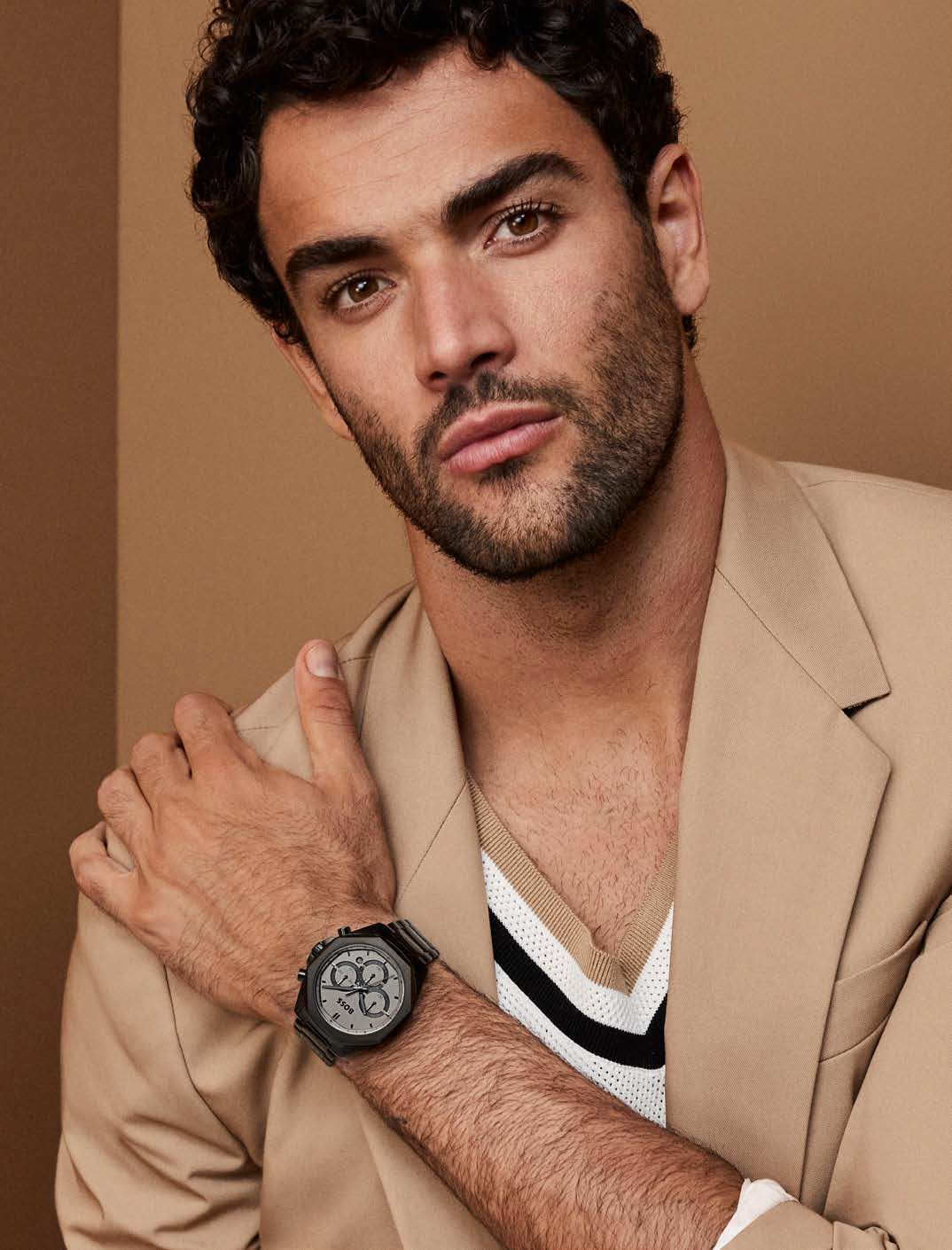 man wearing BOSS watches New Direction: the Cloud Collection