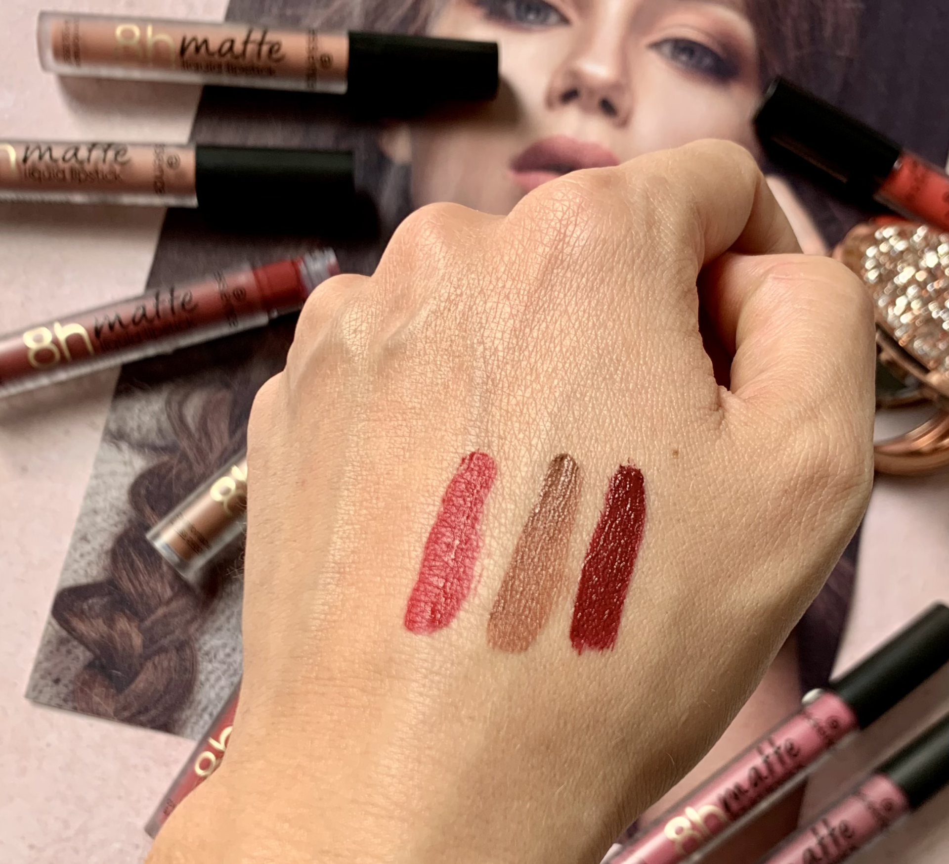 We review the new essence 8H Matte Liquid lipsticks 3