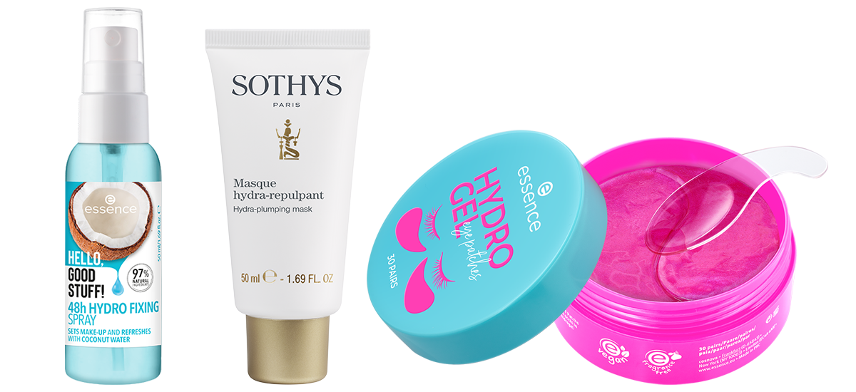 various skincare products