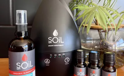 Win the new SOiL Black Ultrasonic Aroma Diffuser and essential oils