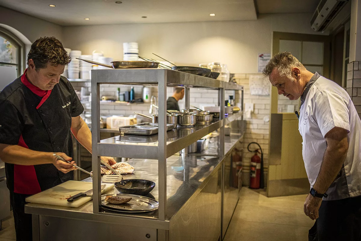 inside the kitchen of SALT