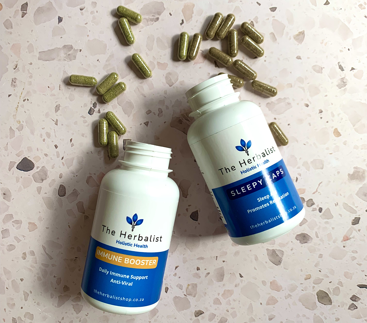 the herbalist immune booster and sleepy caps