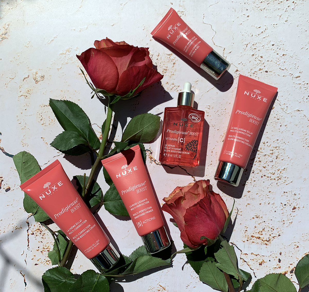 NUXE Prodigieuse Boost skincare products