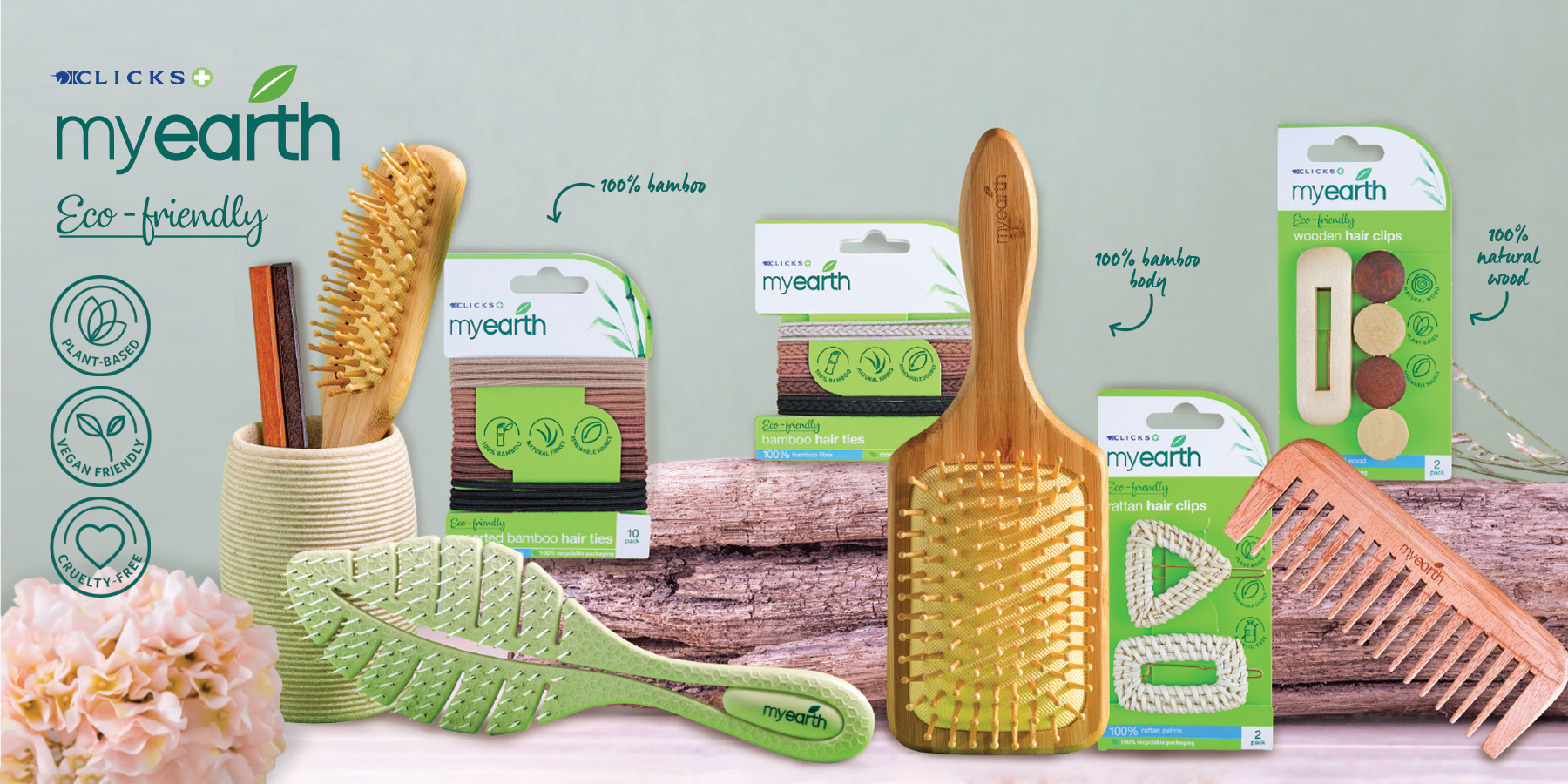 Embrace eco-friendly beauty with MyEarth Bamboo Hairbrushes 3