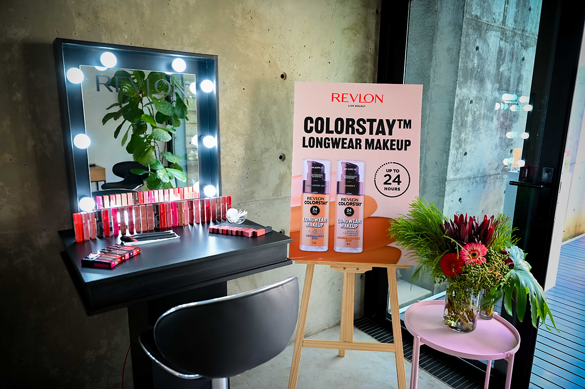 Breaking Boundaries: Revlon ColorStay Event Redefines Beauty Through Self-Expression 1 Revlon ColorStay makeup product booth