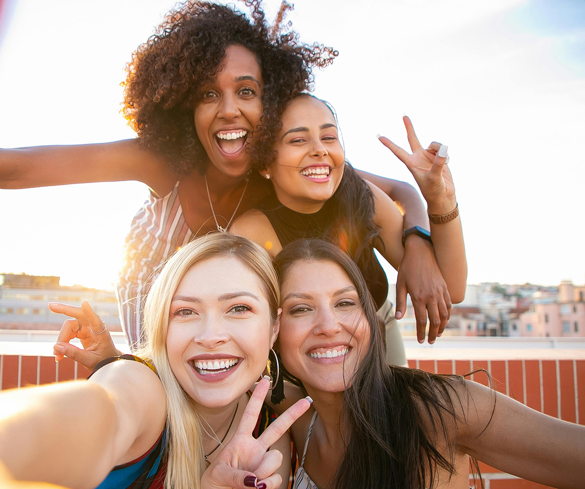 4 women celebrating may 2024 competition winnners