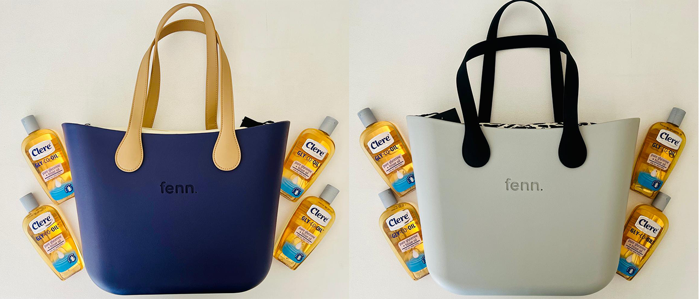Win one of four luxury Clere Gly-Co-Oil hampers worth R2000, including an original Fenn Collection handbag! 1 2 bags and 8 Clere gly-co-oil products