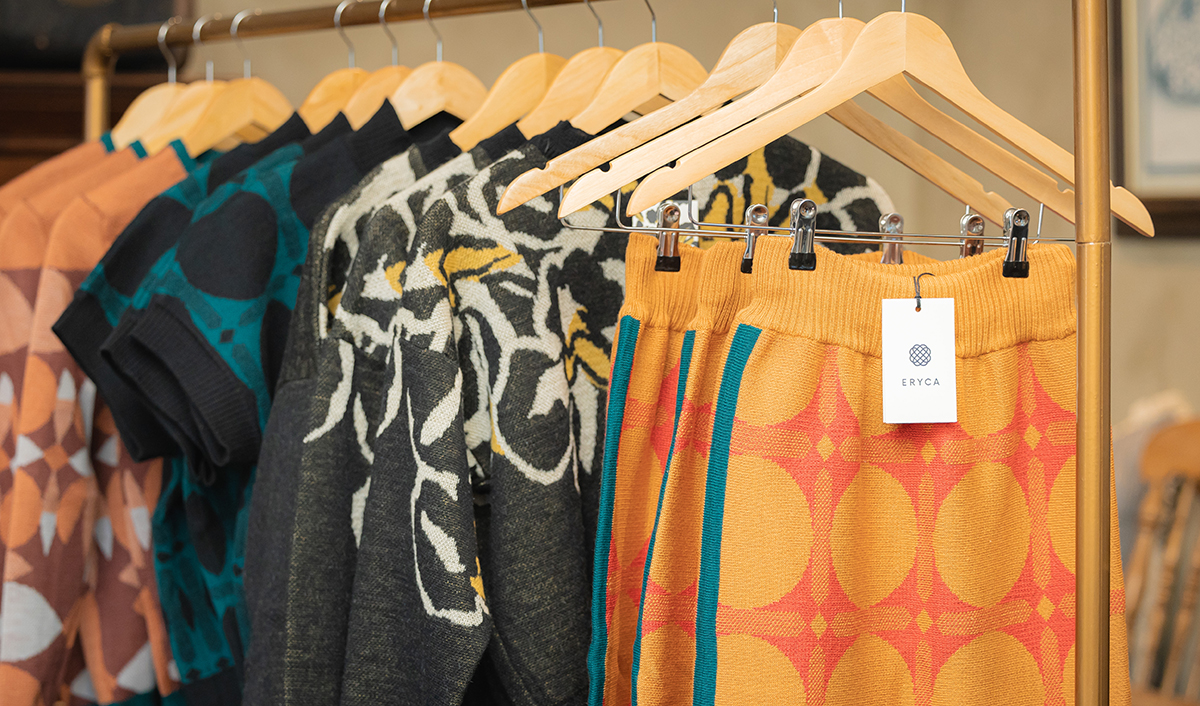 Introducing Eryca - Beyond ordinary knitwear 3 various hanging eryca knitwear