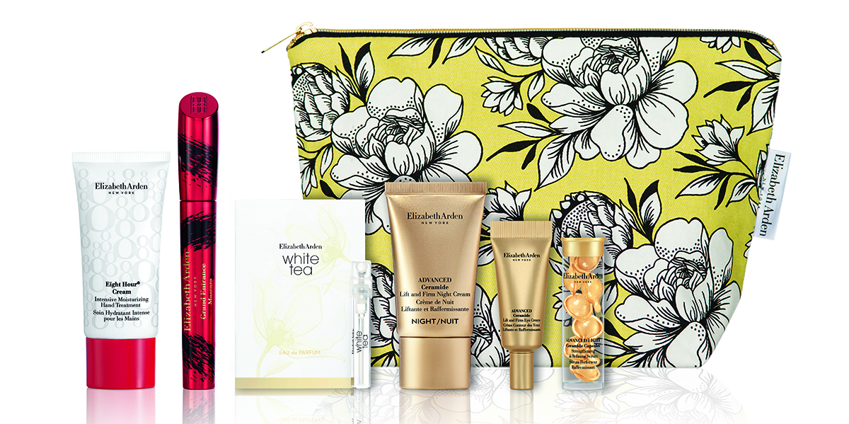 Elizabeth Arden Continues Commitment to Empowering Women Through Collaboration with Non-Profit Organisation Sparrow Society 2 various elizabeth arden beauty products and bag