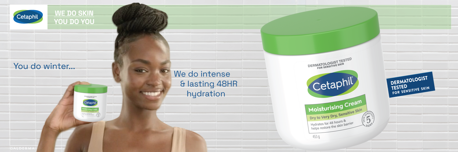 Cetaphil Offers Expert Advice on Winter Skin Care to Combat Dryness and Enhance Hydration 1 woman posing for cetaphil moisturing cream advert