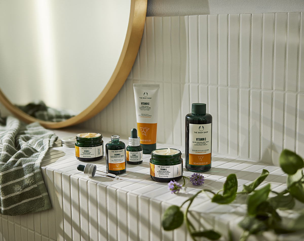 Dial up your glow with The Body Shop's new Vitamin C Glow Boosting Intense Moisturiser 1 various skincare and beauty products from the body shop