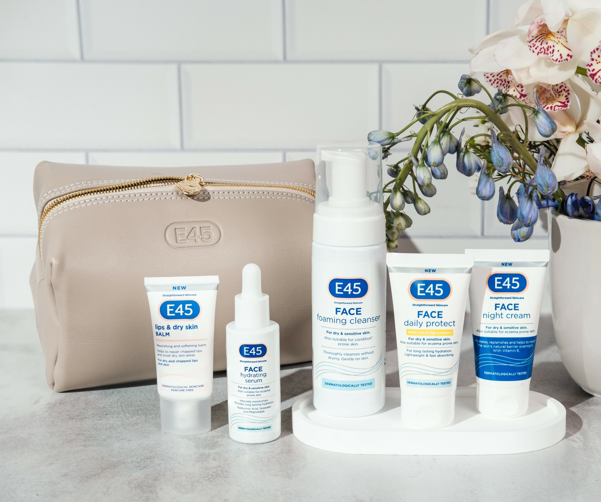 various e45 skincare products 