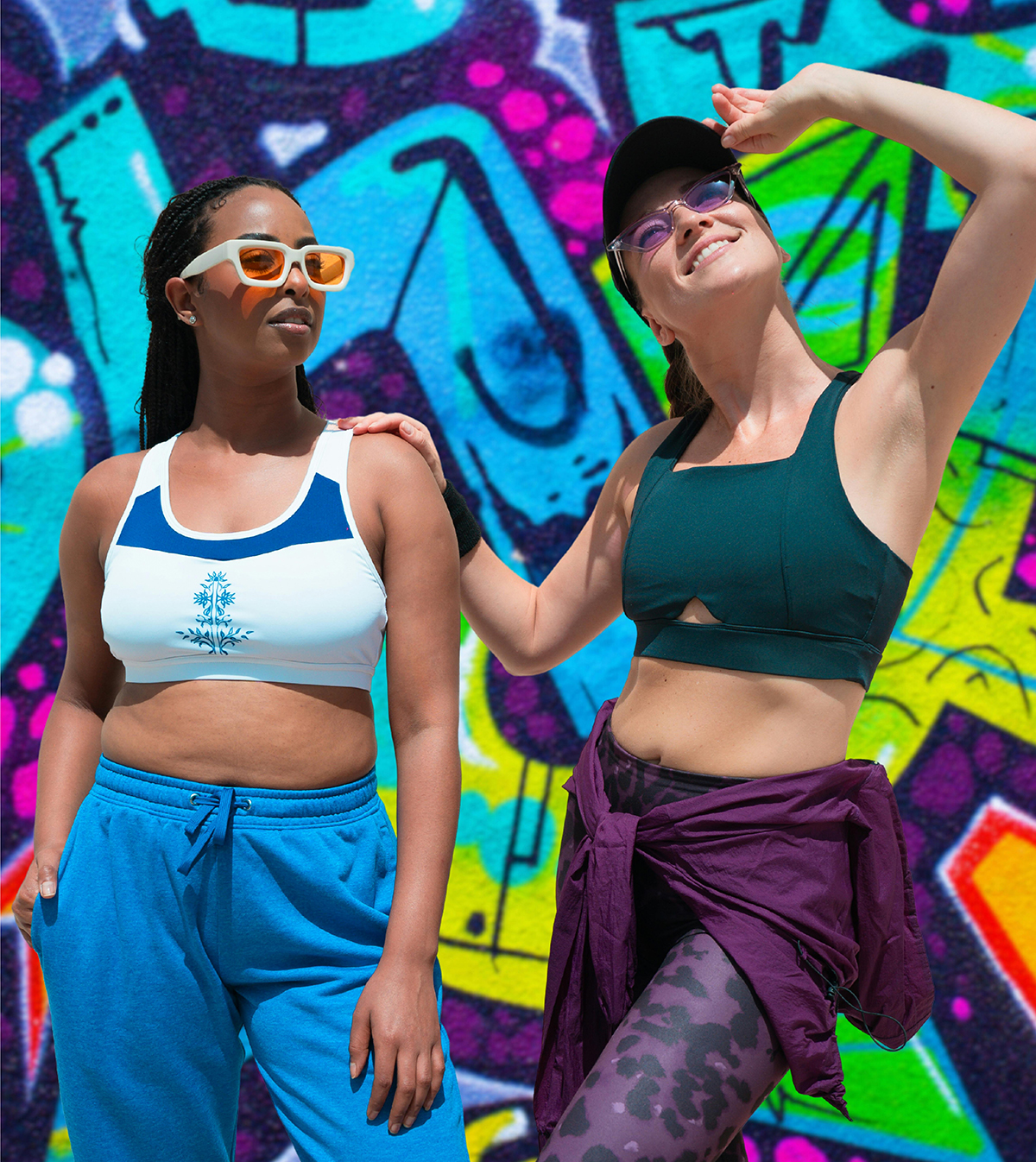 women posing for super c energy drink campaign