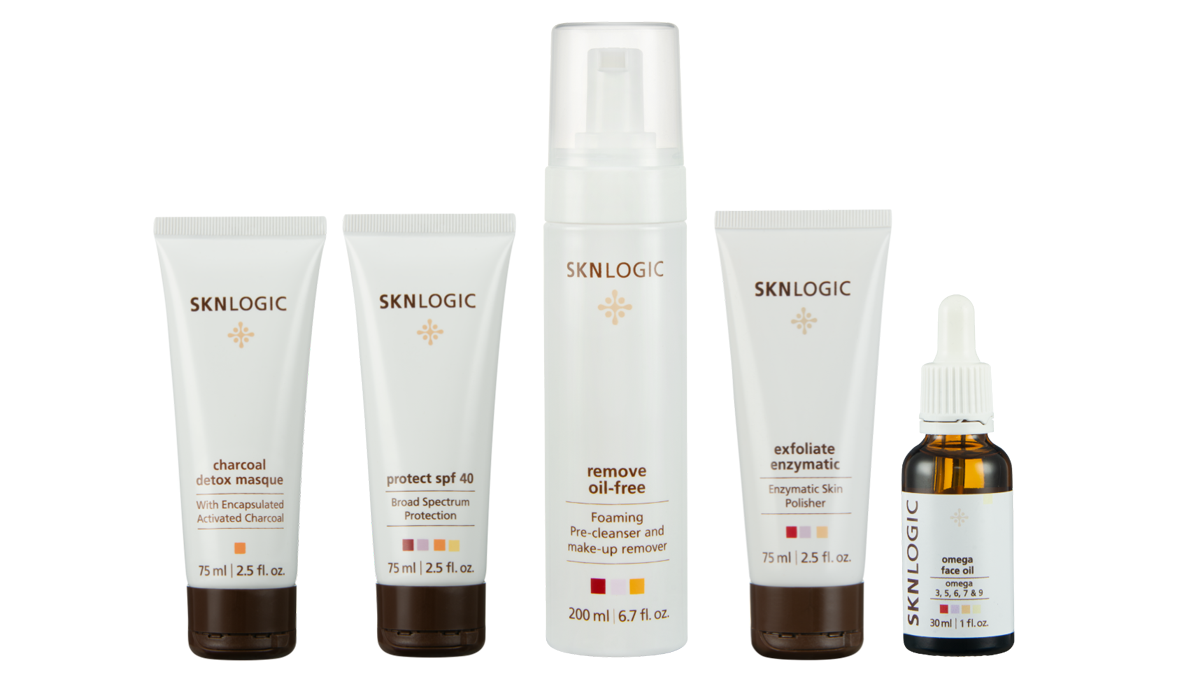 SKNLogic skincare product hamper