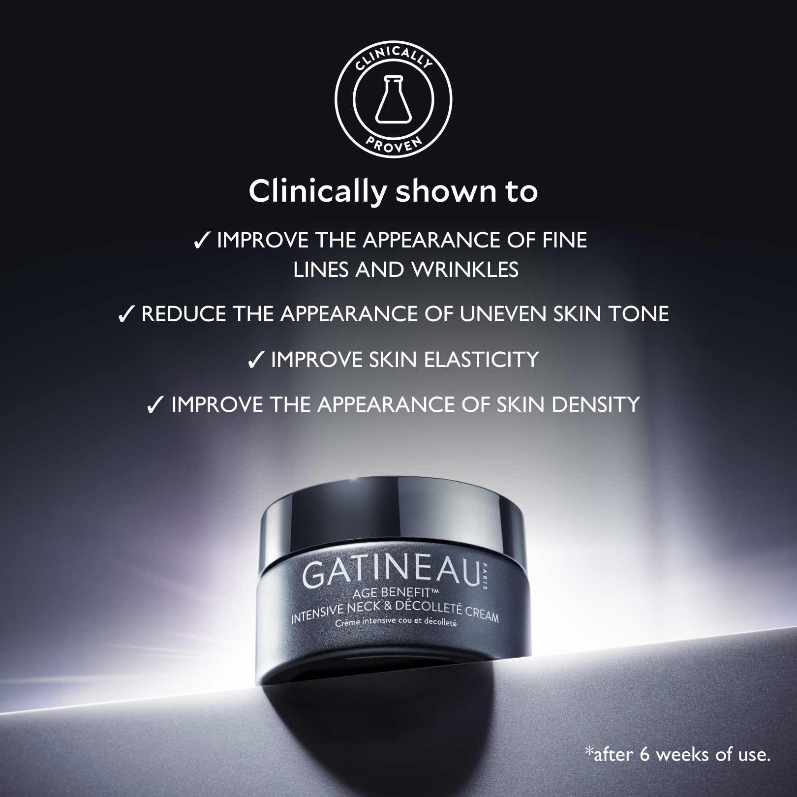Introducing Gatineau Age Benefit™ Intensive Neck & Décolleté Cream 2 Gatineau Age Benefit Intensive Neck & Décolleté Cream promo image