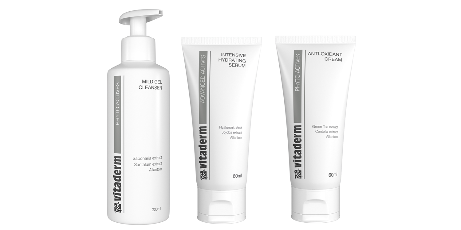 3 Vitaderm skincare products