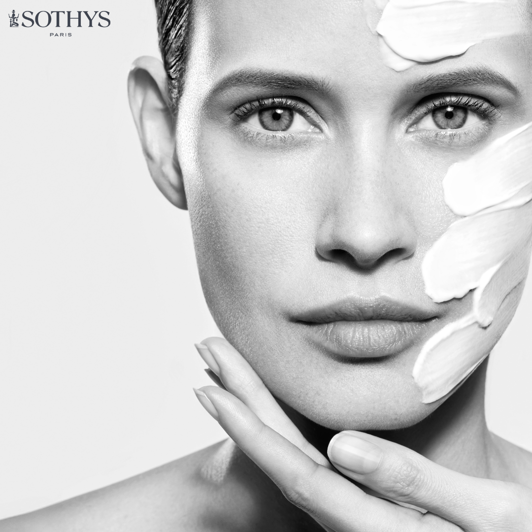 woman using sothys skincare cream