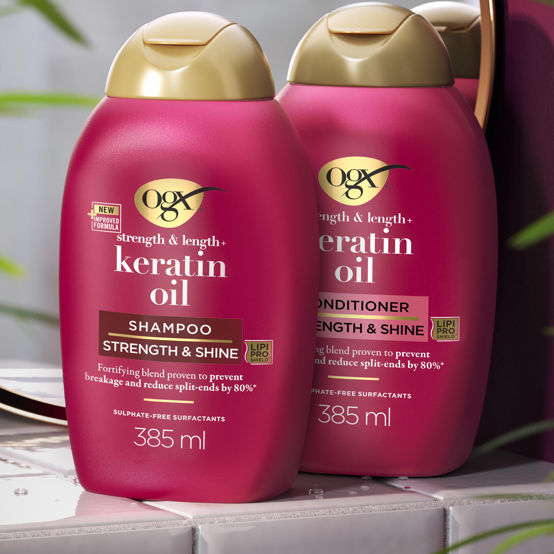 OGX keratin oil shampoo and conditioner