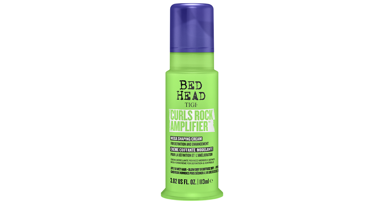 Stay head strong by celebrating individuality and let your creativity rule with Bed Head by Tigi 5 bed head curls rock amplifier haircare product