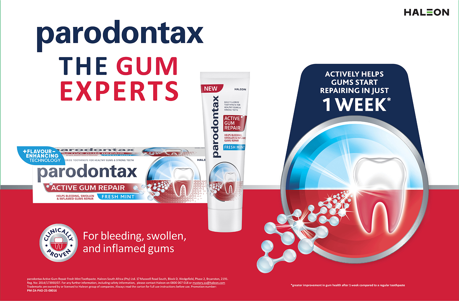Bleeding gums? Join the parodontax 1 Week Challenge to stop the bleed before it starts 2
