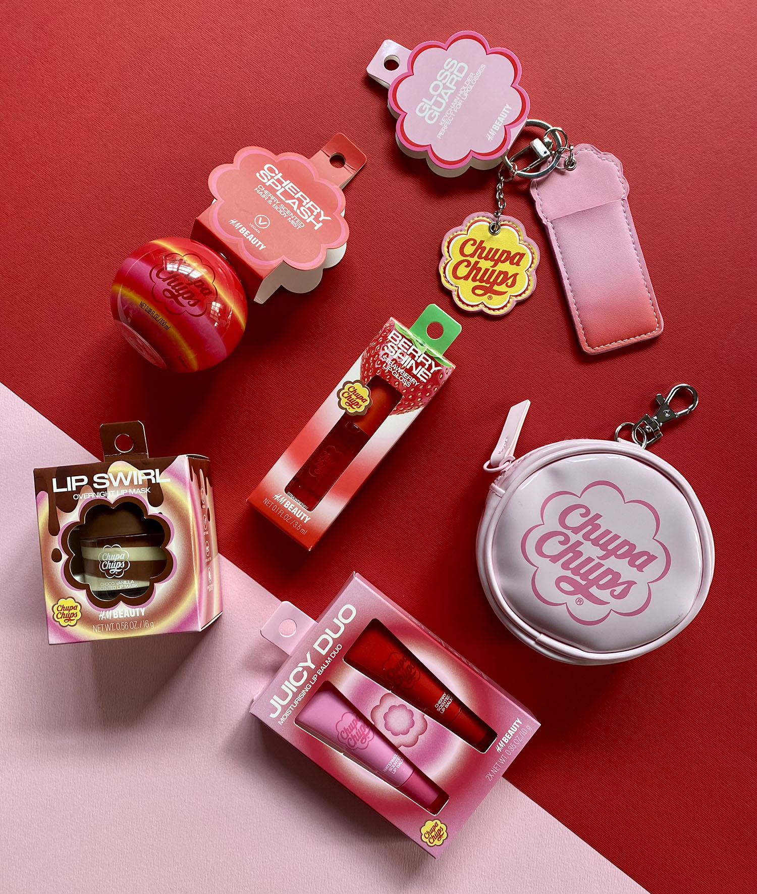 range of various chupa chups products