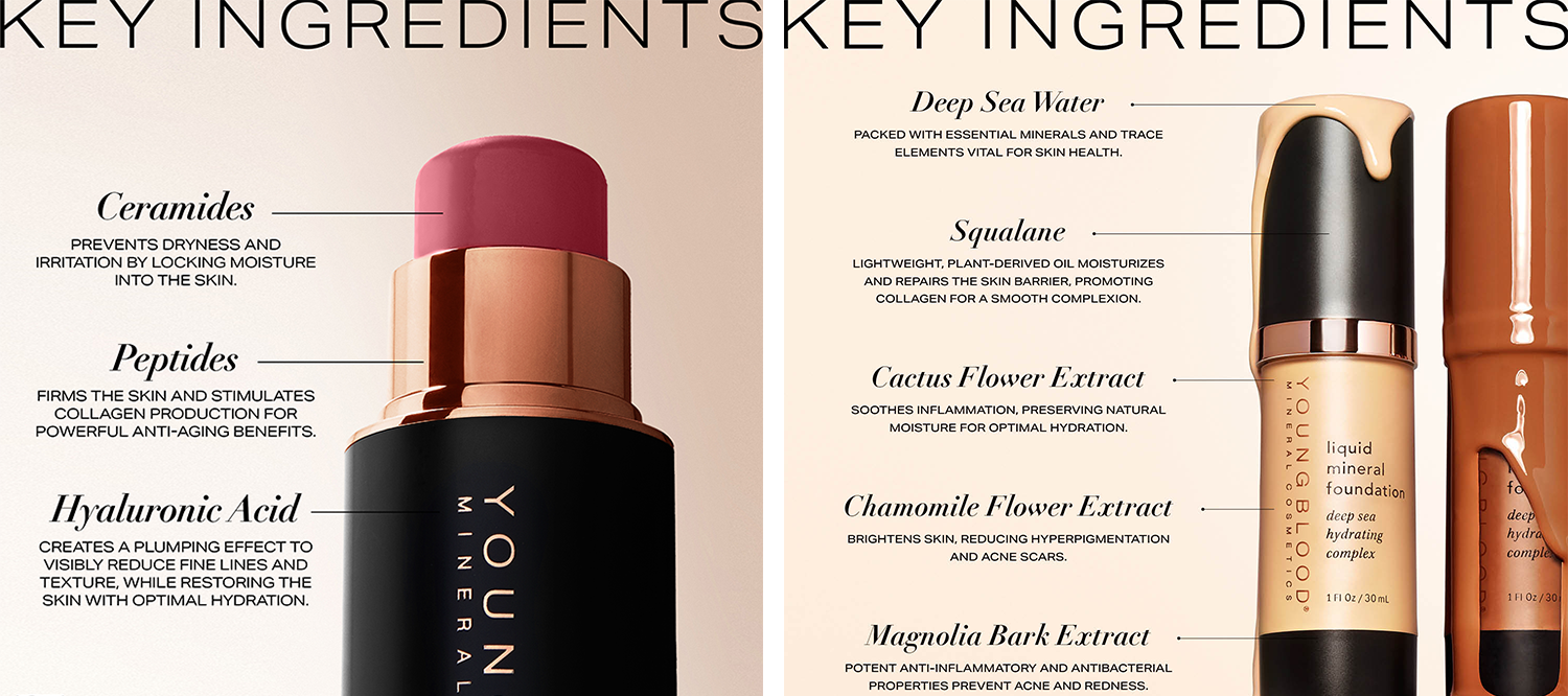 youngblood skincare promotional information
