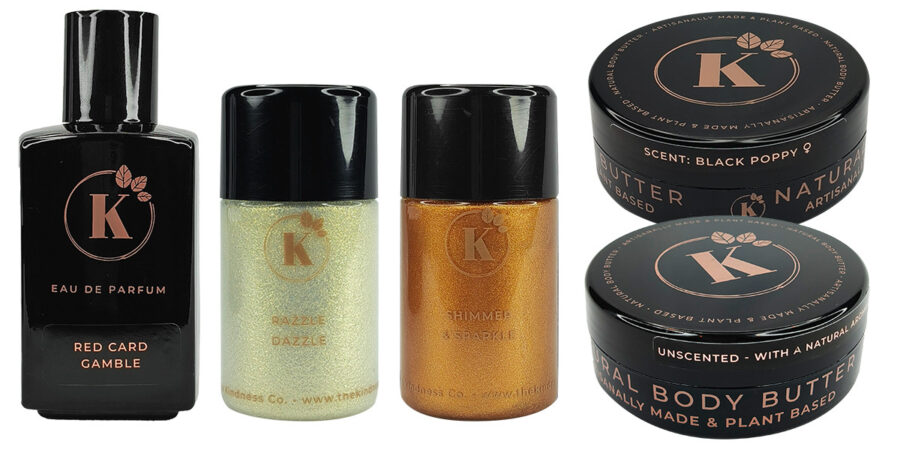 Luxury spring beauty products in elegant packaging