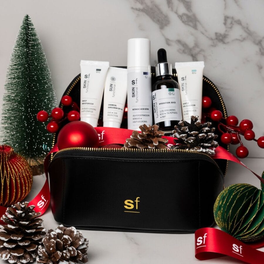 skin functional festive season cosmetic bag