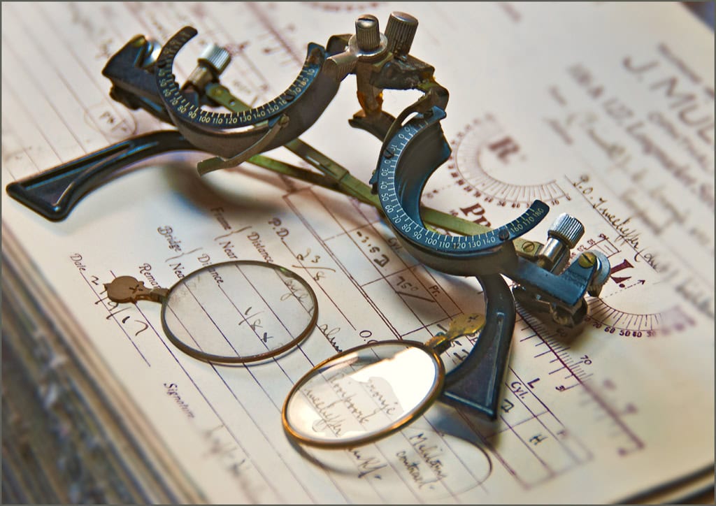 Mullers old spectacle frames