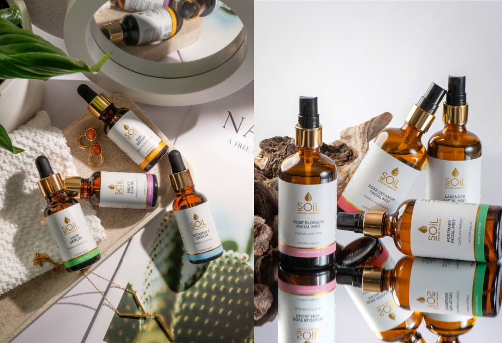 Soil natural skincare mists