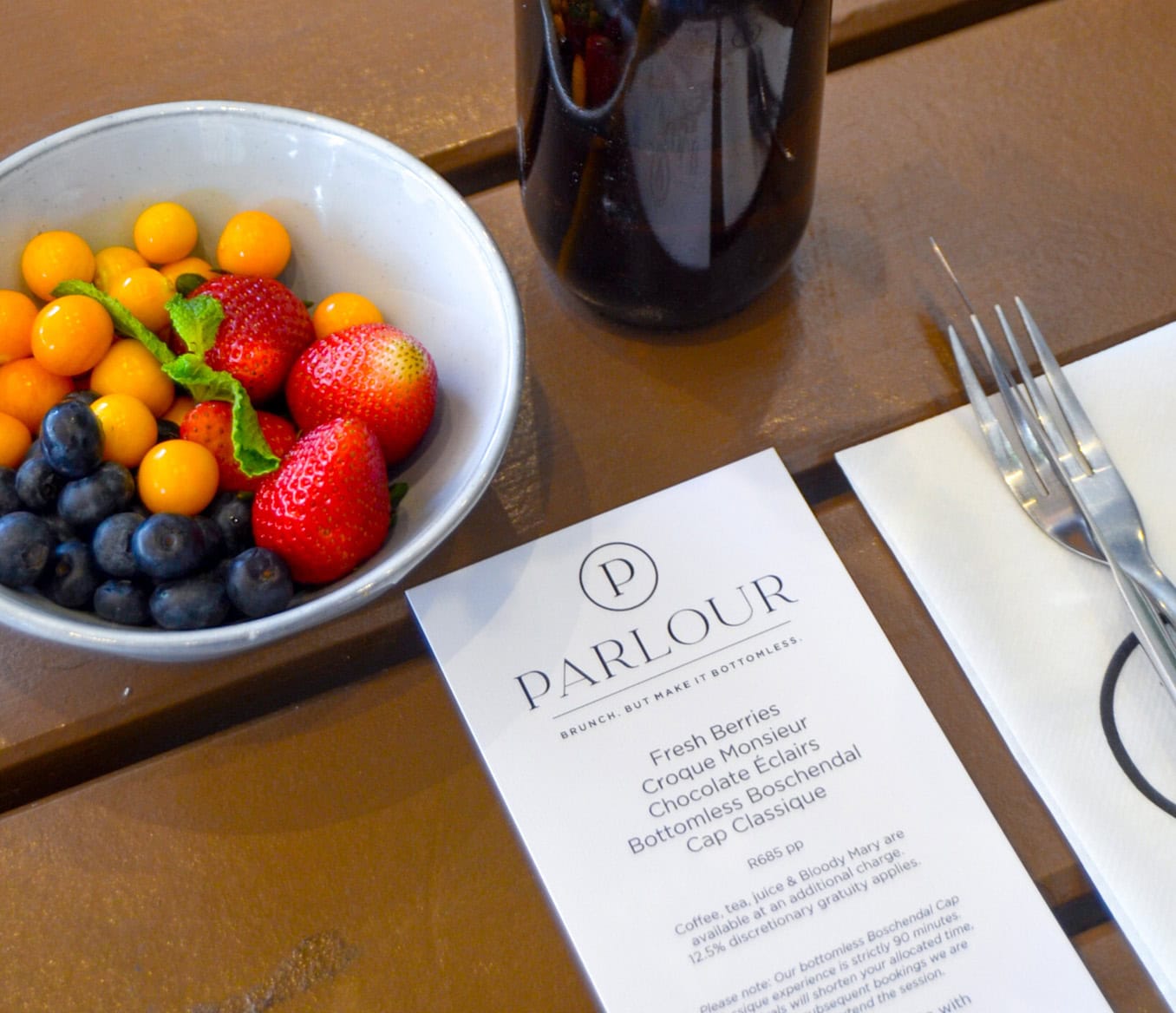 Parlour brunch experience