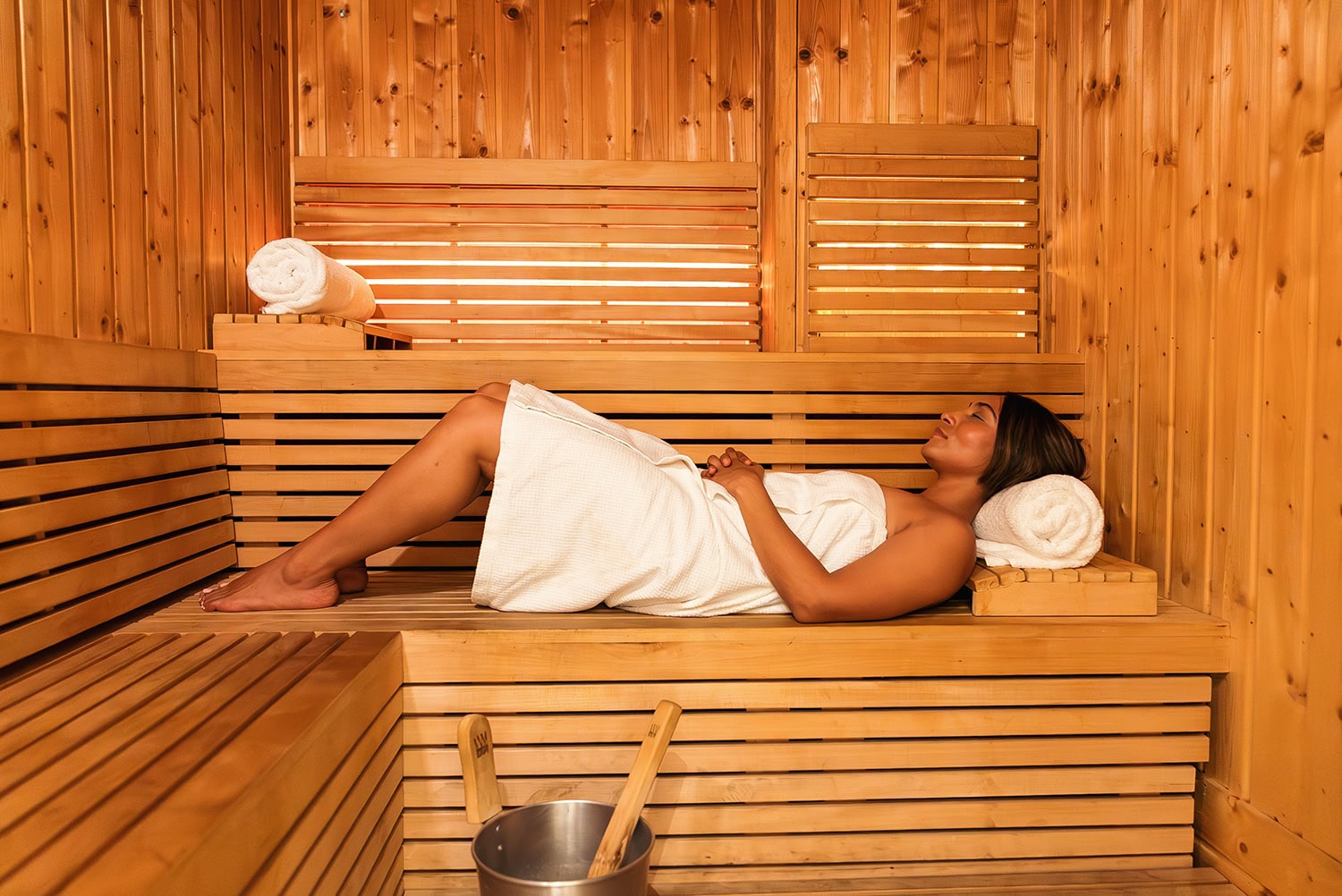 The Silo Spa sauna