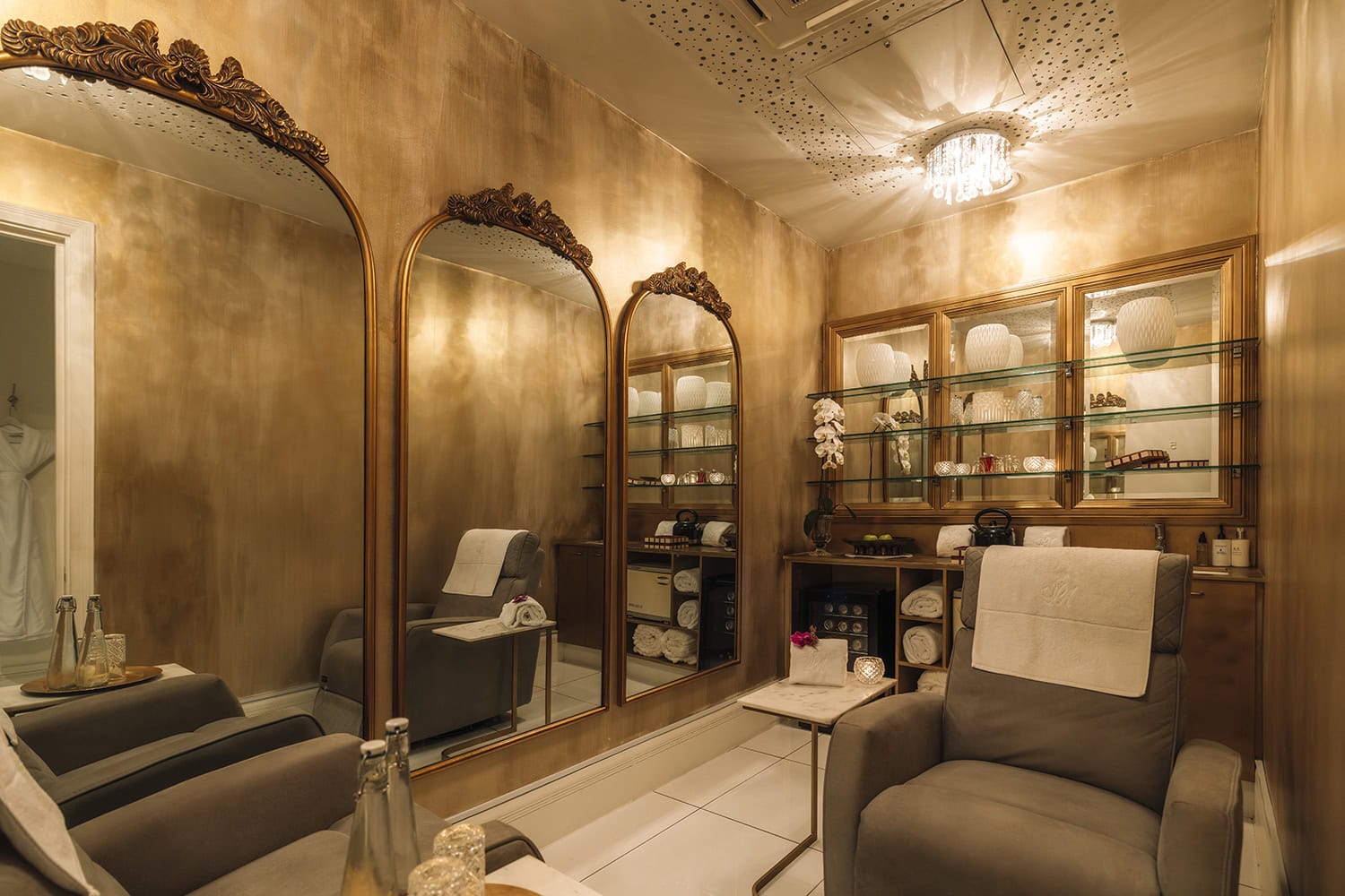 The Silo Spa waiting room