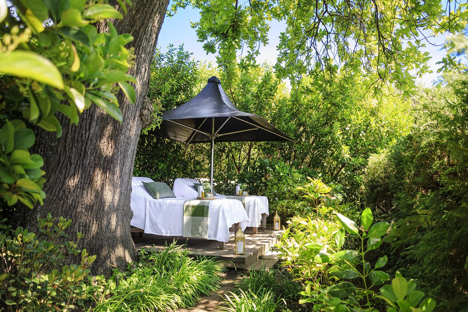 Steenberg Spa outdoor massage area