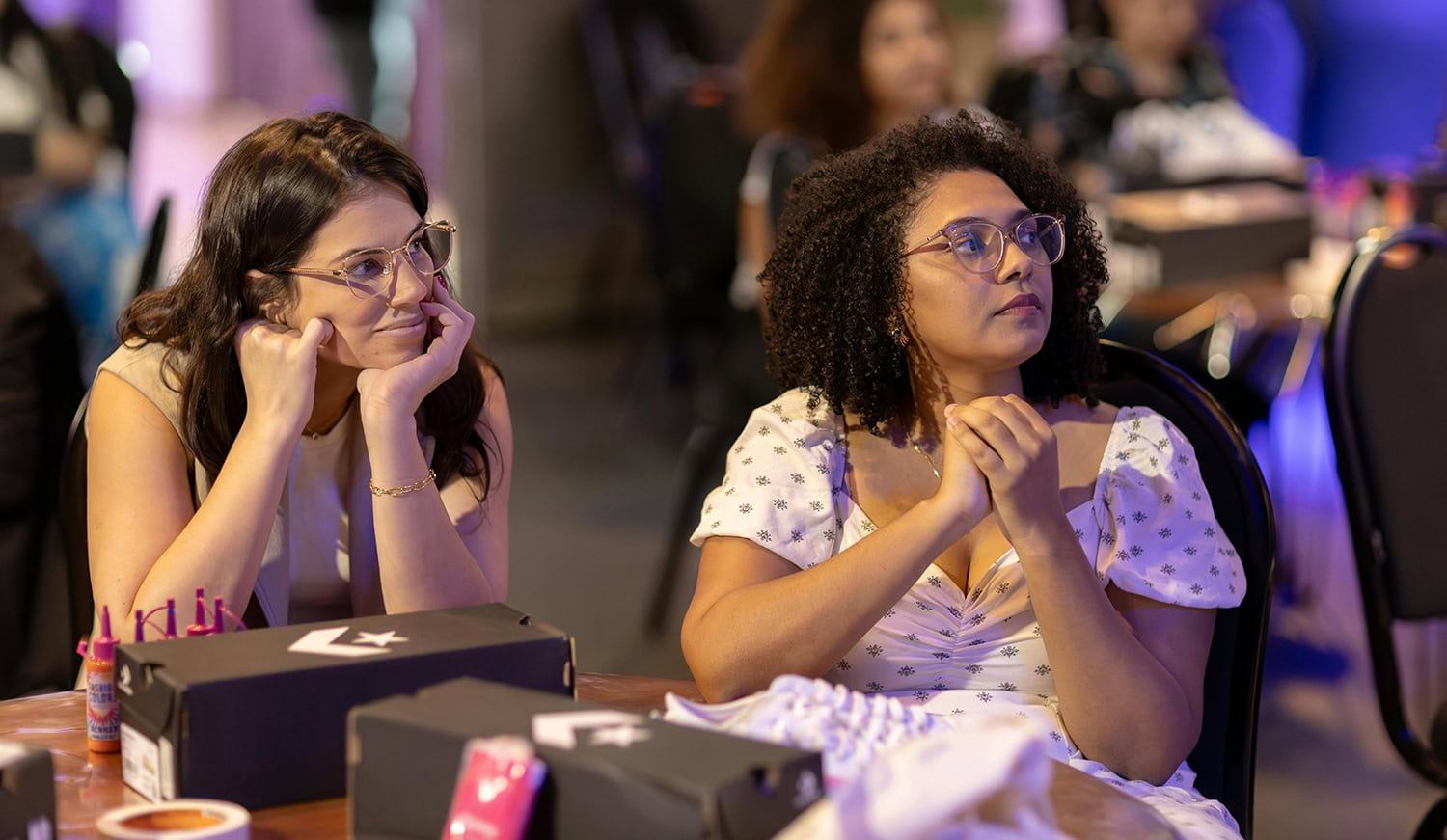 women at a beauty sales conference