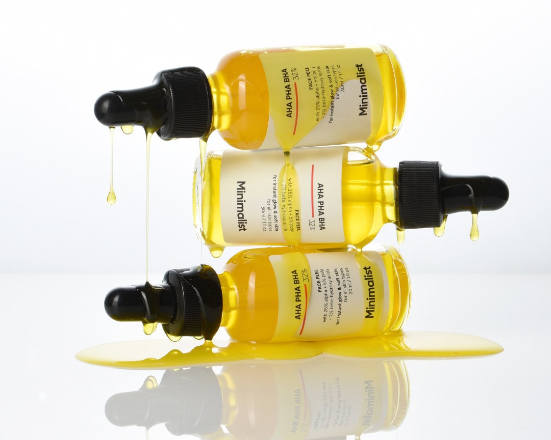 Minimalist skincare products