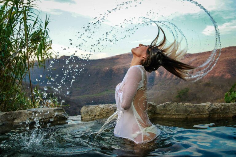 woman in natural setting