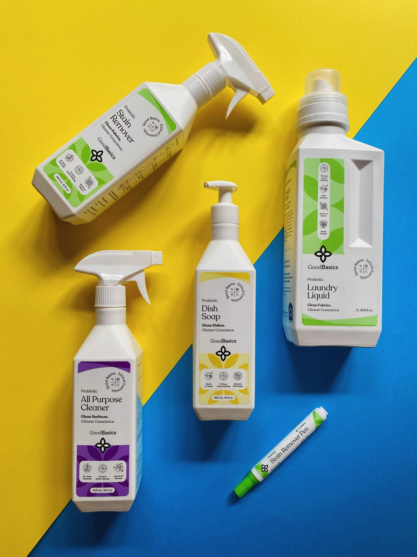 GoodBasics probiotic cleaning products