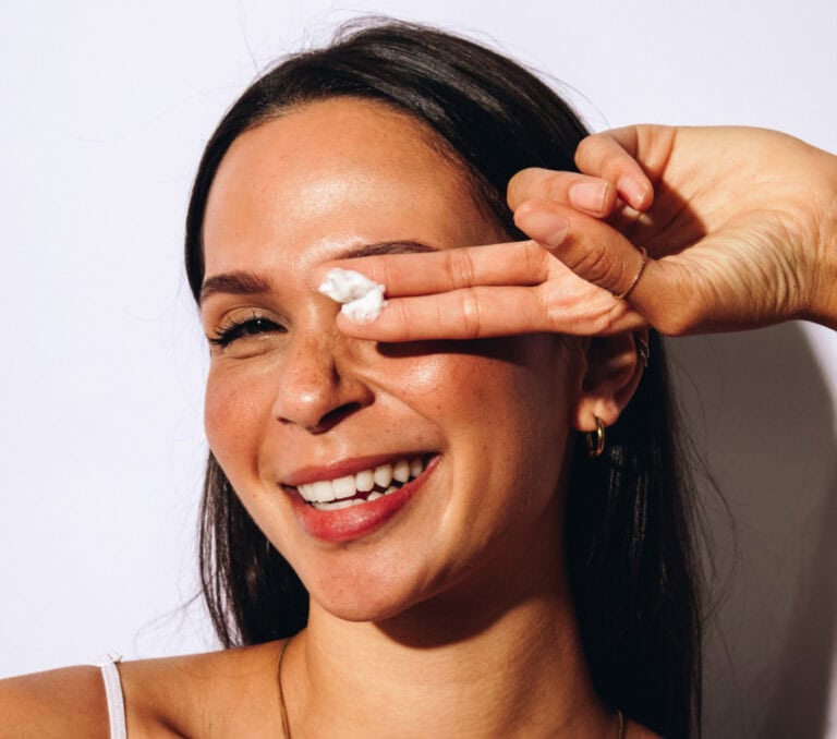 woman with Marice Rooibos lotion