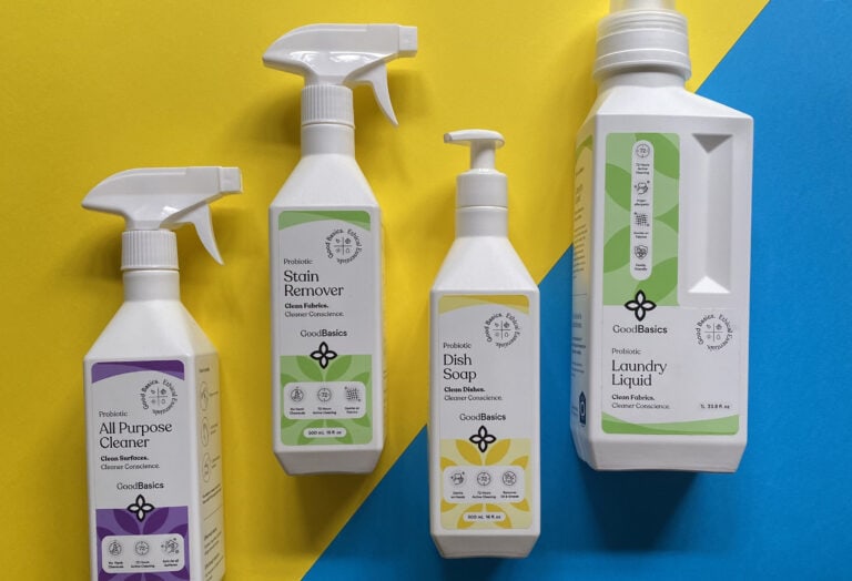 GoodBasics probiotic cleaning products