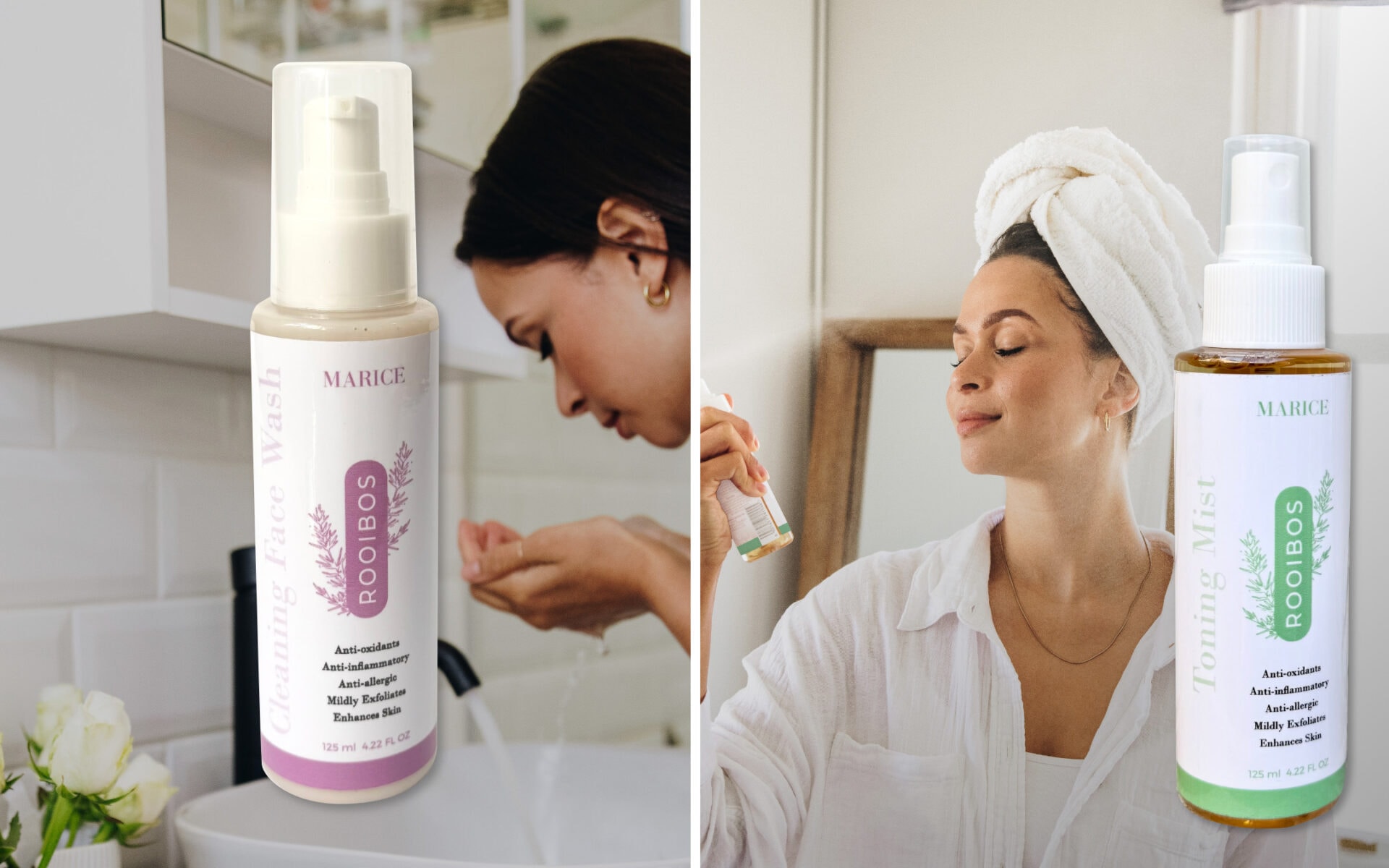 Women using Marice Rooibos skincare
