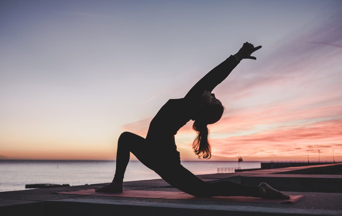 woman exercising outside